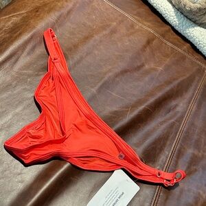 Chic Red Bikini Bottom